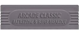 Top of cartridge artwork for Arcade Classics - Battlezone And Super Breakout on the Nintendo Game Boy.