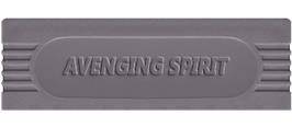 Top of cartridge artwork for Avenging Spirit on the Nintendo Game Boy.
