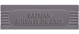 Top of cartridge artwork for Batman: Return of the Joker on the Nintendo Game Boy.