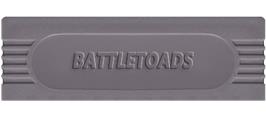 Top of cartridge artwork for Battletoads on the Nintendo Game Boy.