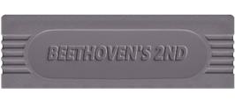 Top of cartridge artwork for Beethoven on the Nintendo Game Boy.
