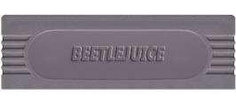 Top of cartridge artwork for Beetlejuice on the Nintendo Game Boy.
