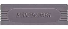 Top of cartridge artwork for Boulder Dash on the Nintendo Game Boy.