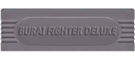 Top of cartridge artwork for Burai Fighter Deluxe on the Nintendo Game Boy.