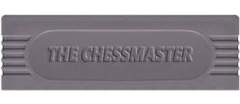 Top of cartridge artwork for Chessmaster on the Nintendo Game Boy.