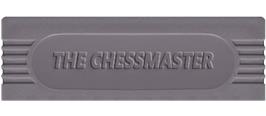 Top of cartridge artwork for Chessmaster on the Nintendo Game Boy.