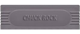 Top of cartridge artwork for Chuck Rock on the Nintendo Game Boy.