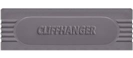 Top of cartridge artwork for Cliffhanger on the Nintendo Game Boy.