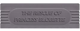Top of cartridge artwork for David Crane's The Rescue Of Princess Blobette on the Nintendo Game Boy.