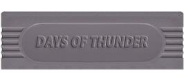Top of cartridge artwork for Days of Thunder on the Nintendo Game Boy.
