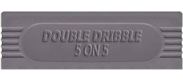 Top of cartridge artwork for Double Dribble: 5 on 5 on the Nintendo Game Boy.