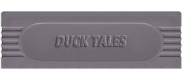 Top of cartridge artwork for Duck Tales on the Nintendo Game Boy.