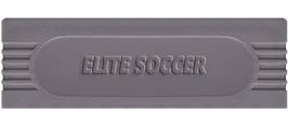 Top of cartridge artwork for Elite Soccer on the Nintendo Game Boy.