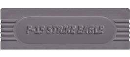 Top of cartridge artwork for F-15 Strike Eagle on the Nintendo Game Boy.