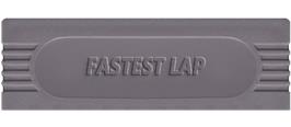 Top of cartridge artwork for Fastest Lap on the Nintendo Game Boy.