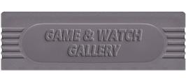 Top of cartridge artwork for Game & Watch Gallery on the Nintendo Game Boy.