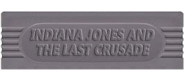 Top of cartridge artwork for Indiana Jones and the Last Crusade on the Nintendo Game Boy.