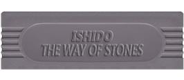 Top of cartridge artwork for Ishido: The Way of Stones on the Nintendo Game Boy.