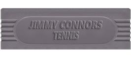 Top of cartridge artwork for Jimmy Connors Tennis on the Nintendo Game Boy.