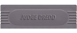 Top of cartridge artwork for Judge Dredd on the Nintendo Game Boy.