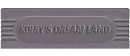 Top of cartridge artwork for Kirby's Dream Land on the Nintendo Game Boy.