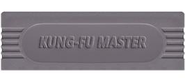 Top of cartridge artwork for Kung-fu Master on the Nintendo Game Boy.