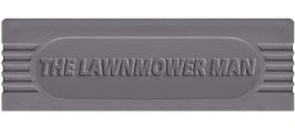 Top of cartridge artwork for Lawnmower Man on the Nintendo Game Boy.