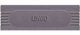 Top of cartridge artwork for Lingo on the Nintendo Game Boy.