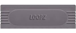 Top of cartridge artwork for Loopz on the Nintendo Game Boy.