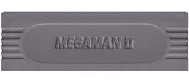 Top of cartridge artwork for Mega Man 2 on the Nintendo Game Boy.