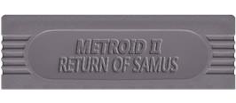 Top of cartridge artwork for Metroid II - Return of Samus on the Nintendo Game Boy.