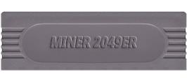 Top of cartridge artwork for Miner 2049er on the Nintendo Game Boy.