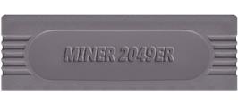 Top of cartridge artwork for Miner 2049er on the Nintendo Game Boy.