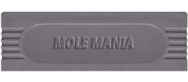 Top of cartridge artwork for Mole Mania on the Nintendo Game Boy.