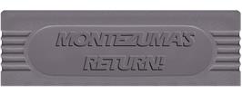 Top of cartridge artwork for Montezuma's Return on the Nintendo Game Boy.