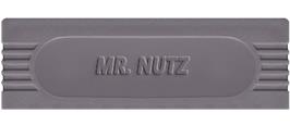 Top of cartridge artwork for Mr. Nutz on the Nintendo Game Boy.