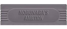 Top of cartridge artwork for Nobunaga's Ambition on the Nintendo Game Boy.