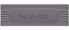 Top of cartridge artwork for Pac-in-time on the Nintendo Game Boy.