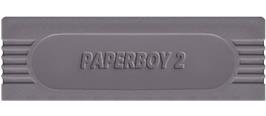 Top of cartridge artwork for Paperboy 2 on the Nintendo Game Boy.