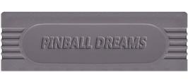 Top of cartridge artwork for Pinball Dreams on the Nintendo Game Boy.