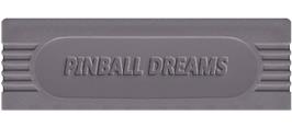 Top of cartridge artwork for Pinball Dreams on the Nintendo Game Boy.