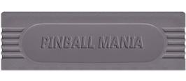 Top of cartridge artwork for Pinball Mania on the Nintendo Game Boy.