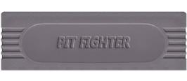 Top of cartridge artwork for Pit-fighter on the Nintendo Game Boy.