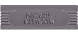 Top of cartridge artwork for Pokemon - Blue Version on the Nintendo Game Boy.