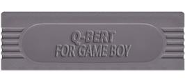 Top of cartridge artwork for Q-bert on the Nintendo Game Boy.