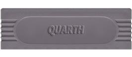 Top of cartridge artwork for Quarth on the Nintendo Game Boy.