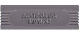 Top of cartridge artwork for Skate or Die: Bad 'N Rad on the Nintendo Game Boy.