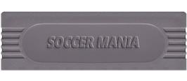 Top of cartridge artwork for Soccer Mania on the Nintendo Game Boy.