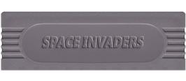 Top of cartridge artwork for Space Invaders on the Nintendo Game Boy.
