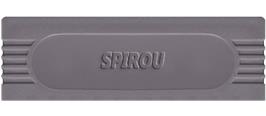 Top of cartridge artwork for Spirou on the Nintendo Game Boy.